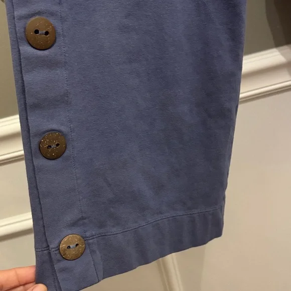 Soft Surroundings Slate Blue Pants with Button Details - Picture 7 of 8